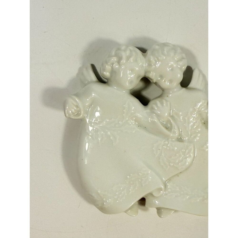 Christmas Tree Ornament Caroling Angels Haviland Limoges Signed France 1982 - Picture 15 of 16